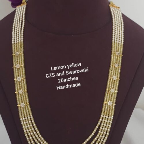 Lemon yellow czs and Swarovski
Handmade 1599 free shipping