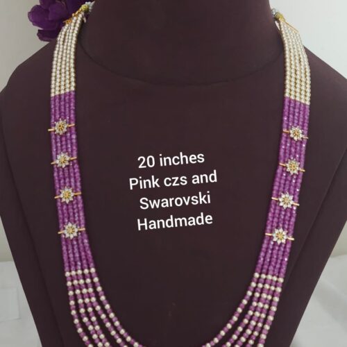 Real czs and Swarovski Mala pink 1599 free shipping