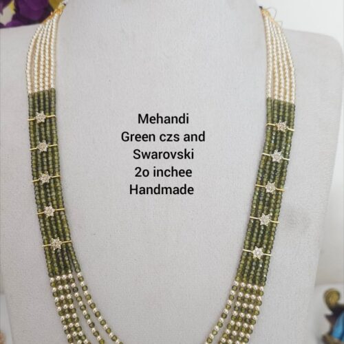 Mehandi green czs and Swarovski 1599 free shipping
