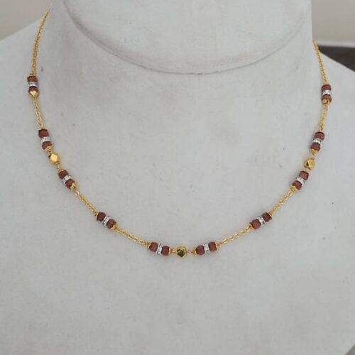 Rajavardhini or sun beads and chakries Mala 699 free shipping