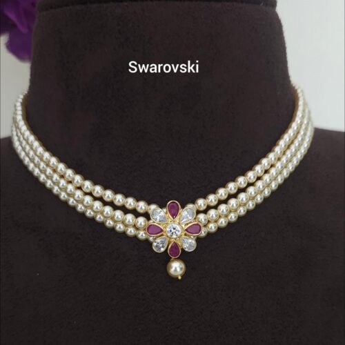 Swarovski beads choker 799 free shipping