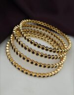 Microplish black, purple, Green stone bangles 1099 free shipping - Image 3