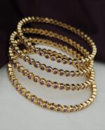 Microplish black, purple, Green stone bangles 1099 free shipping