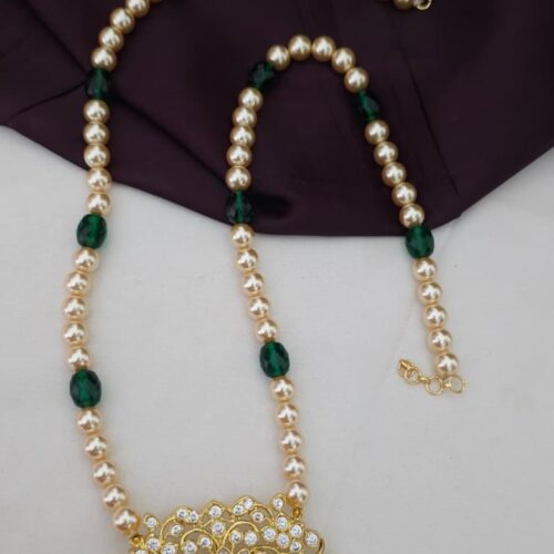 Swarovski and czs beads rani Haram 1399 free shipping green