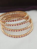 Pink, white, multi uncut stone bangles 2.4 2.6 2.8 2.10