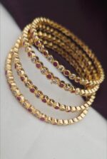 Pink, white, multi uncut stone bangles 2.4 2.6 2.8 2.10 - Image 3