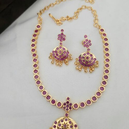Micropolish kempu stone neck set 950 free shipping