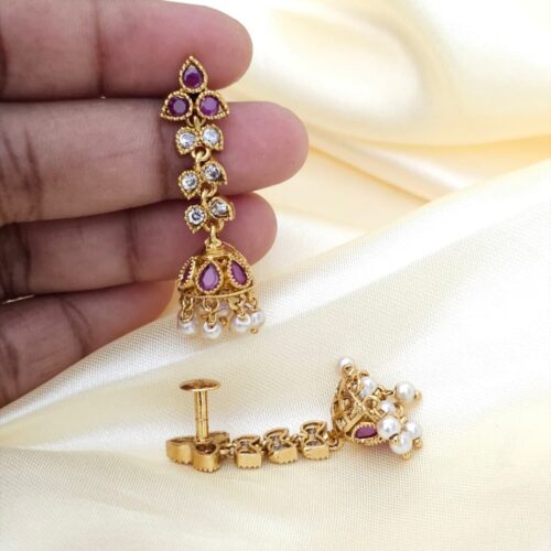 Antique pink and white stones Butta 299 free shipping