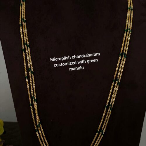 3 layer microplish chandraharam customized with green manulu 1050 free shipping