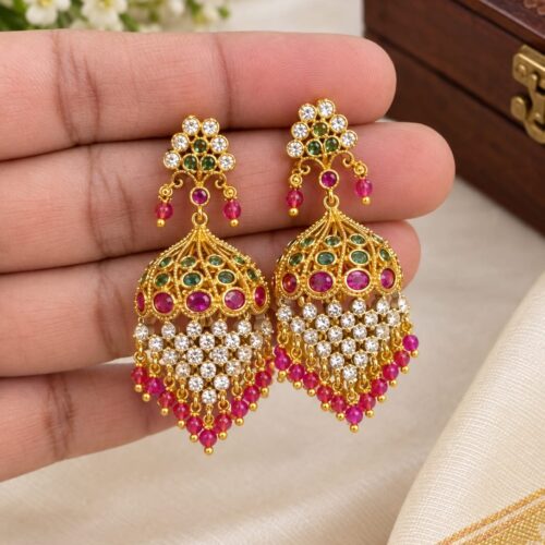 Beautiful designer hangings pink stone 699 free shipping