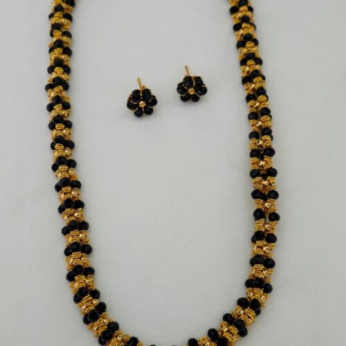 Black karava (crystal) microplish Mala 699 free shipping
