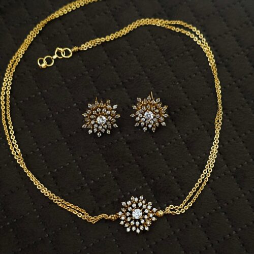 Choker with eartops 799 free shipping