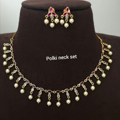 Polki neck set 799 free shipping