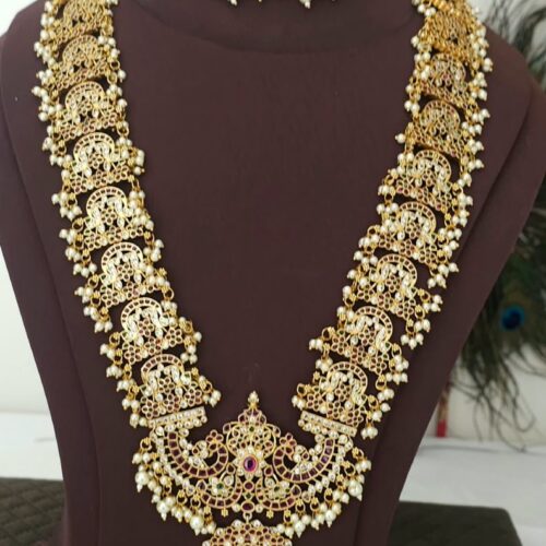 Kempu and pachala long Haram 4699 free shipping