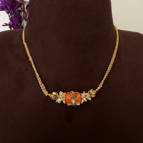Kundan Pagadam chain free shipping handmade 499 free shipping