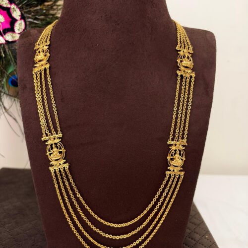 30 inches Antique gold Laxmi step chandraharam 699 free shipping