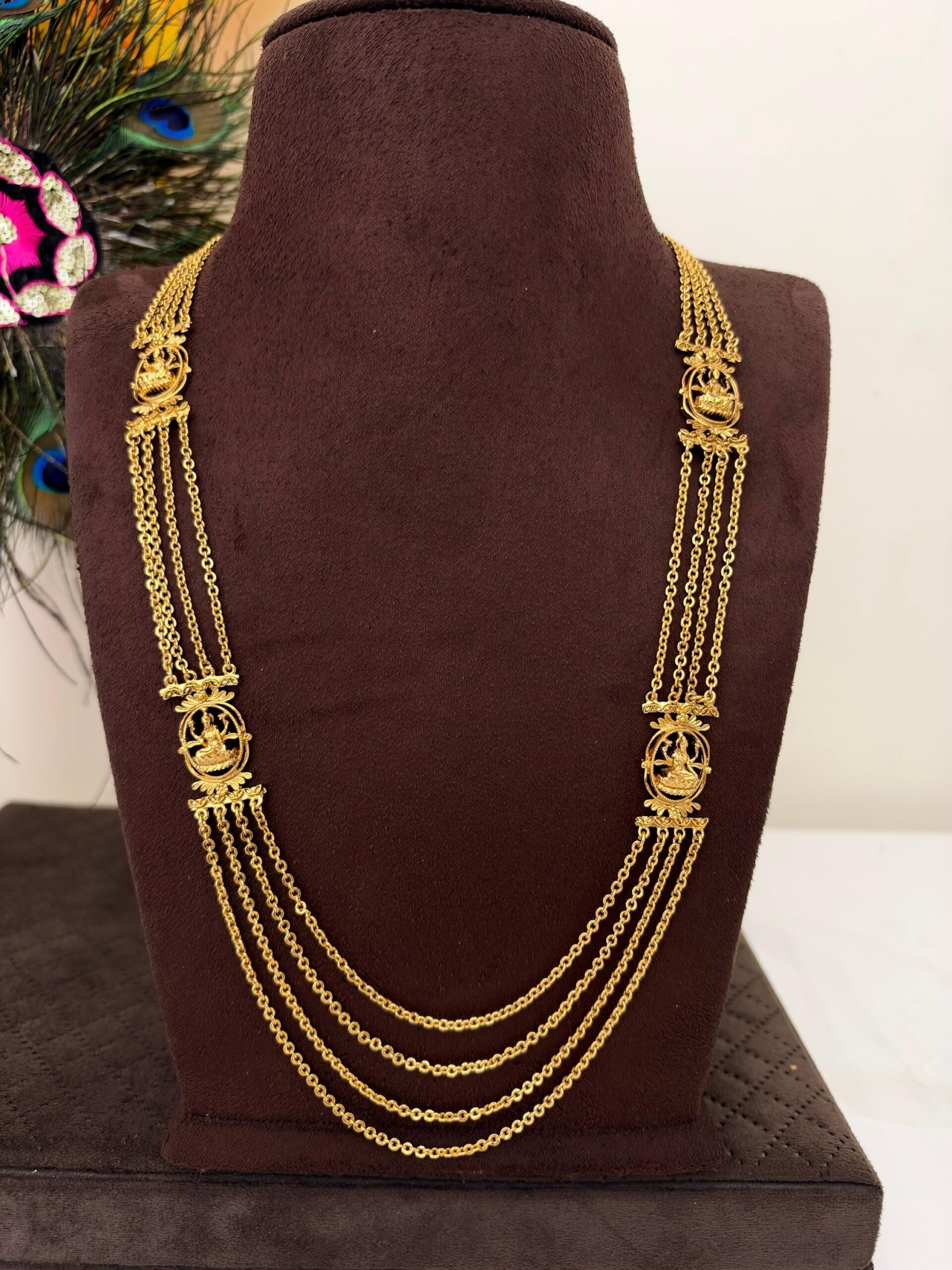 2026/10/1006762422-scaled.jpg 30 inches Antique gold Laxmi step chandraharam 699 free shipping - Image 1