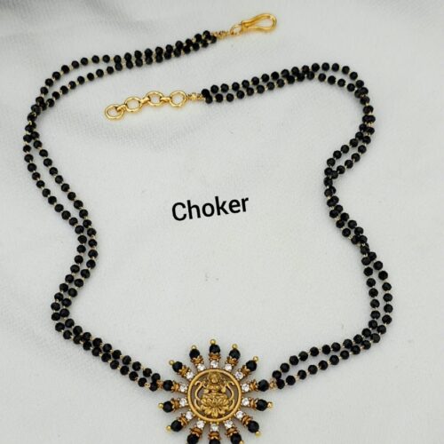 Black beads choker 450 free shipping