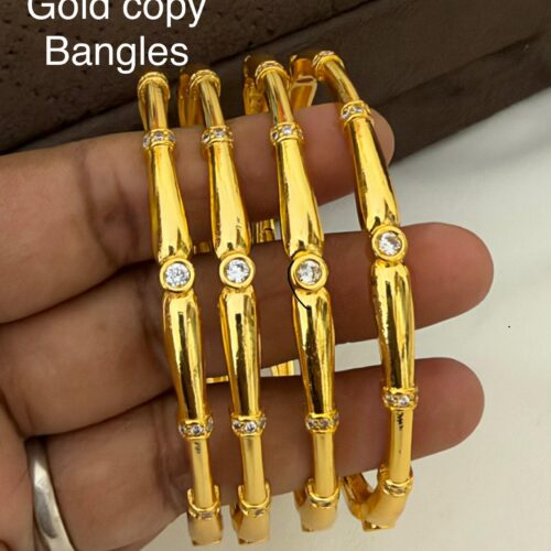 Micropolish gold copy stone bangles 950 free shipping 2.4, 2.6, 2.8, 2.10