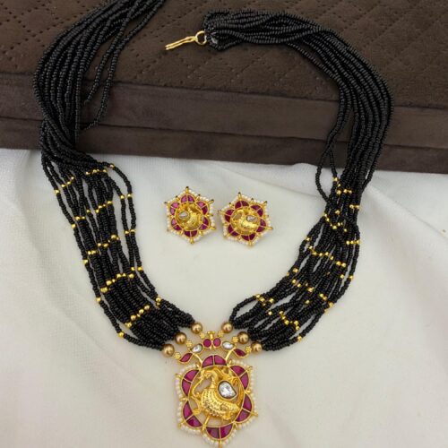 Hadi Kundan neck set 1699 free shipping